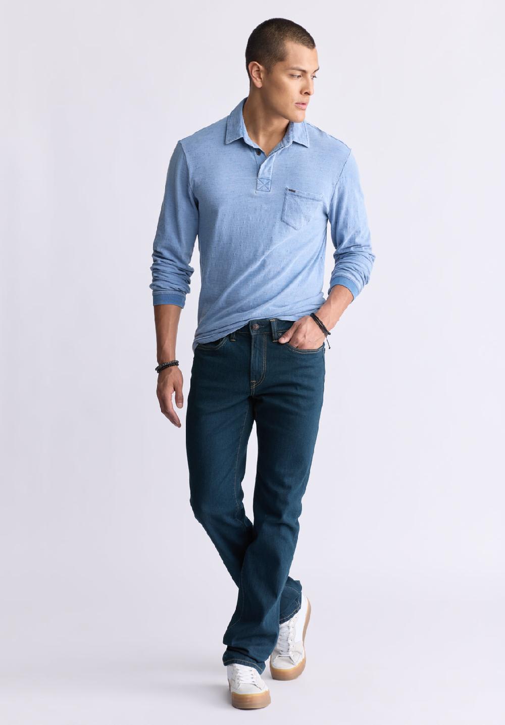 Buffalo David Bitton Straight Six Men's Jeans In Tinted Indigo
