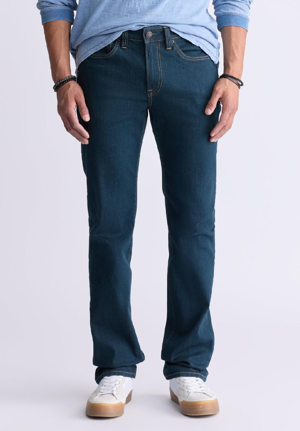buffalo david bitton Straight Six Men's Jeans in Tinted Indigo