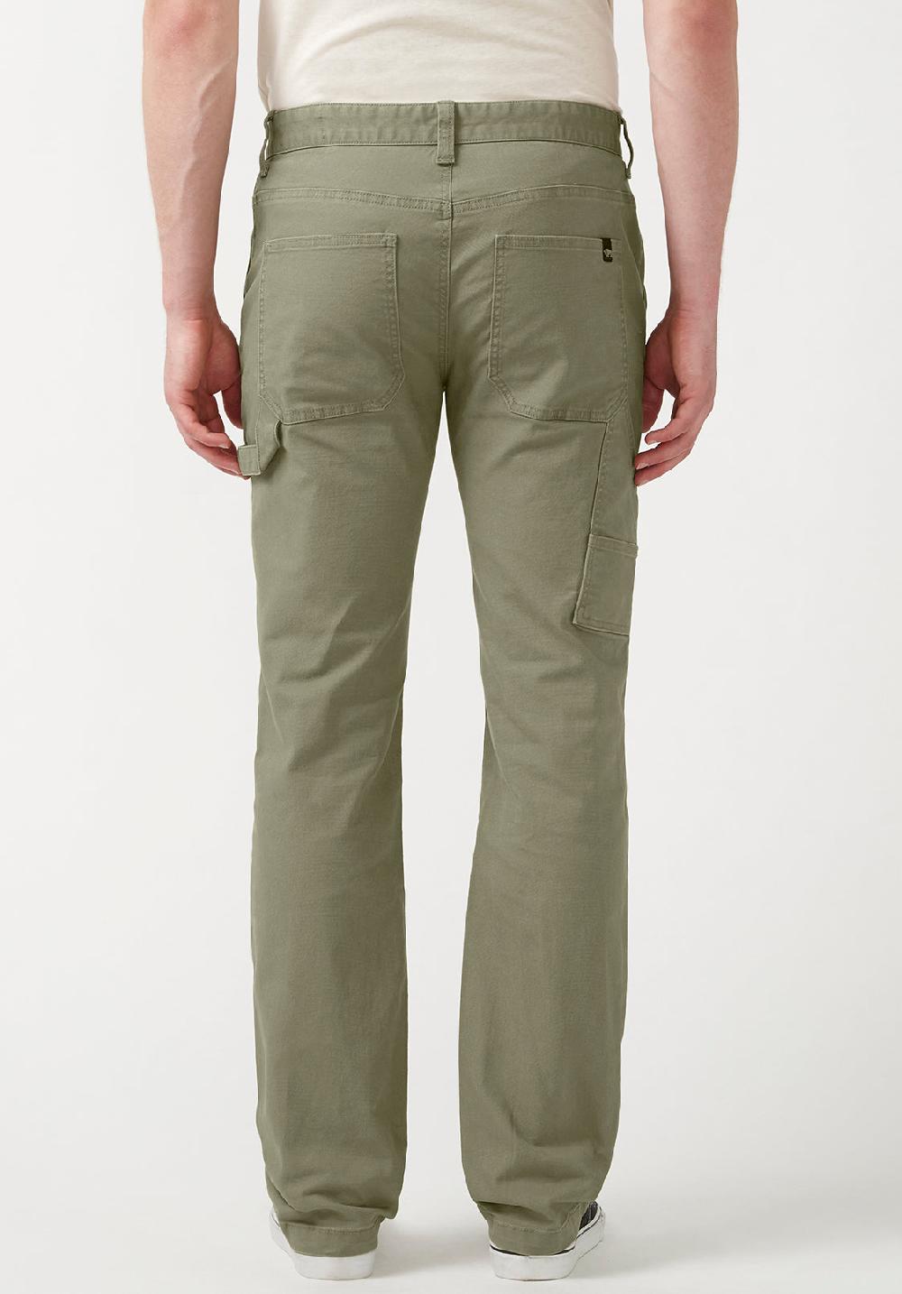 Buffalo David Bitton Straight Six Olive Green Men's Carpenter Pants
