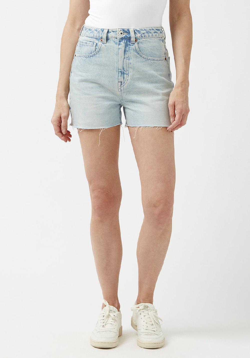 buffalo david bitton Super High Rise Joanna Bleached Down Shorts