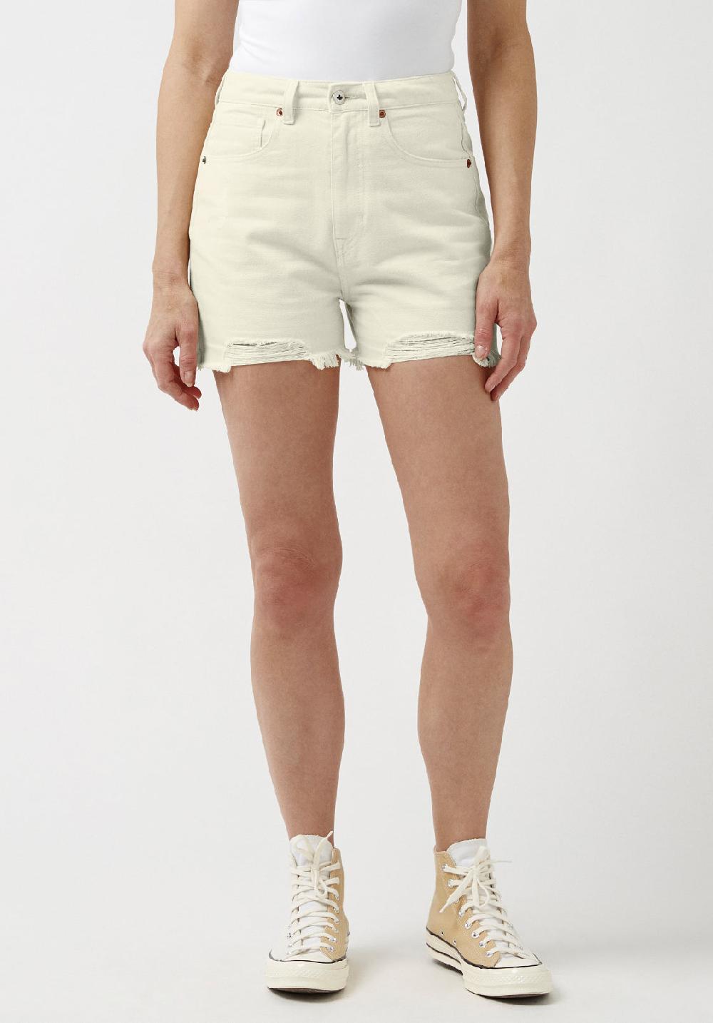 buffalo david bitton Super High Rise Joanna Frayed Shorts