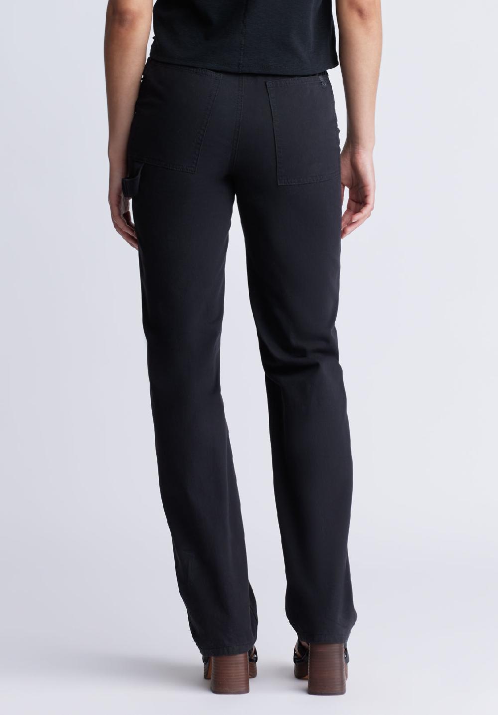 Buffalo David Bitton Super High-Rise Loose Straight Jane Women's Pants Black