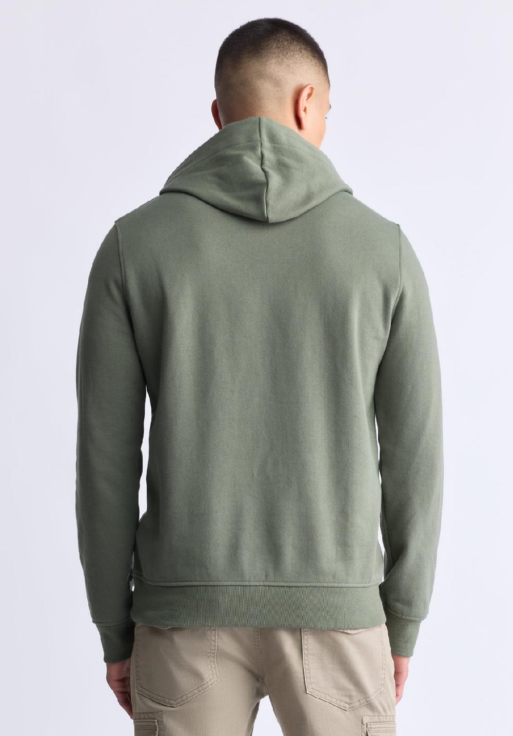 Buffalo David Bitton Sweat à Capuche Avec Logo Embossé Fadol Pour Hommes Vert - BPM13610V