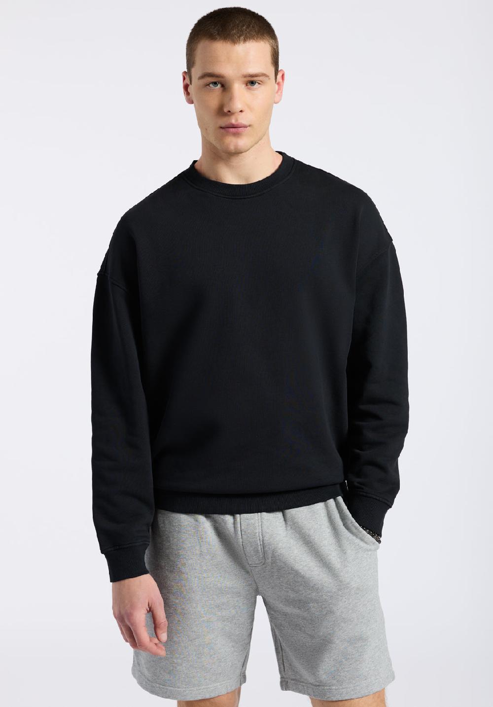 Buffalo David Bitton Sweat-shirt Col Rond Décontracté Pour Homme Famke Noir