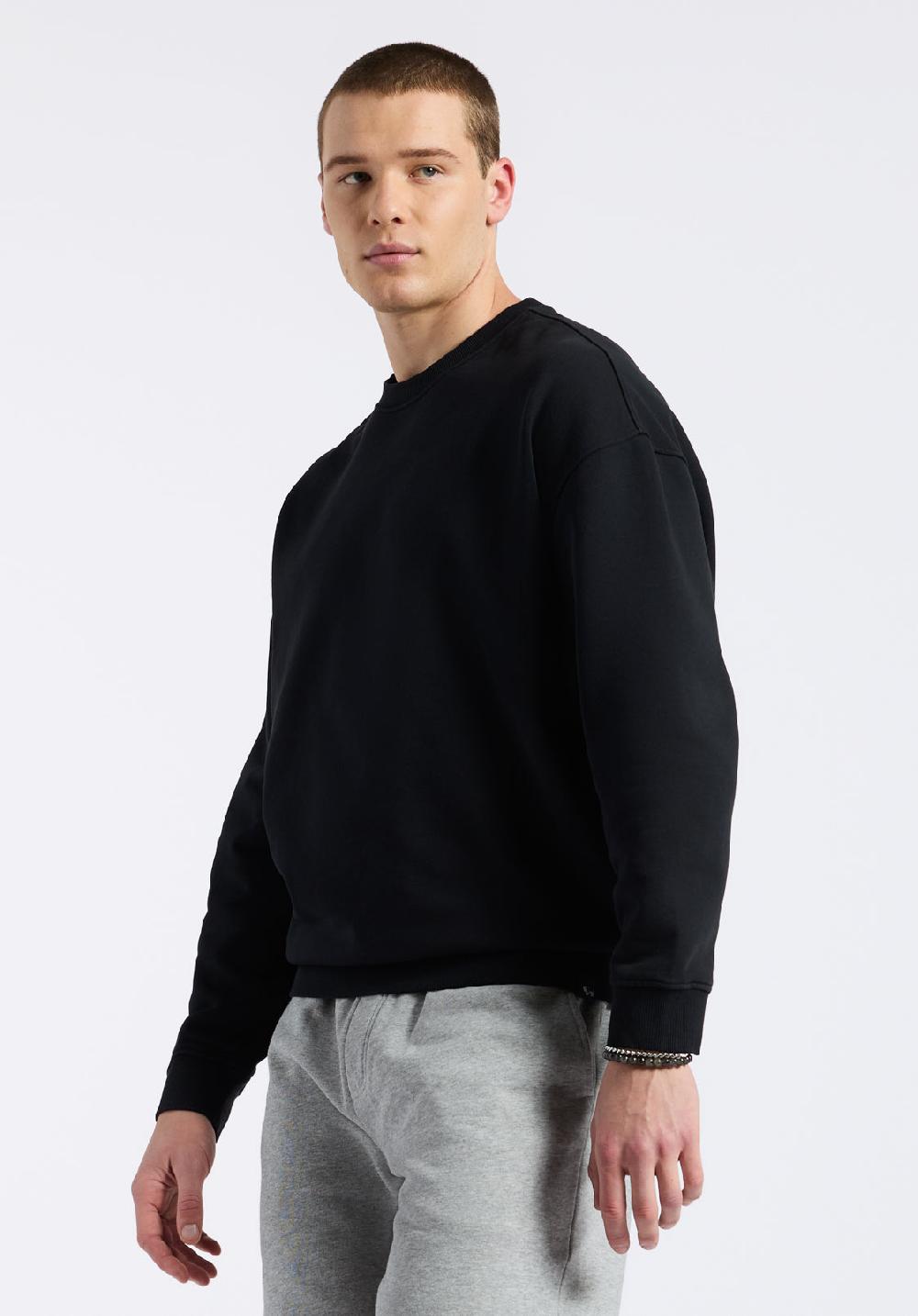 Buffalo David Bitton Sweat-shirt Col Rond Décontracté Pour Homme Famke Noir