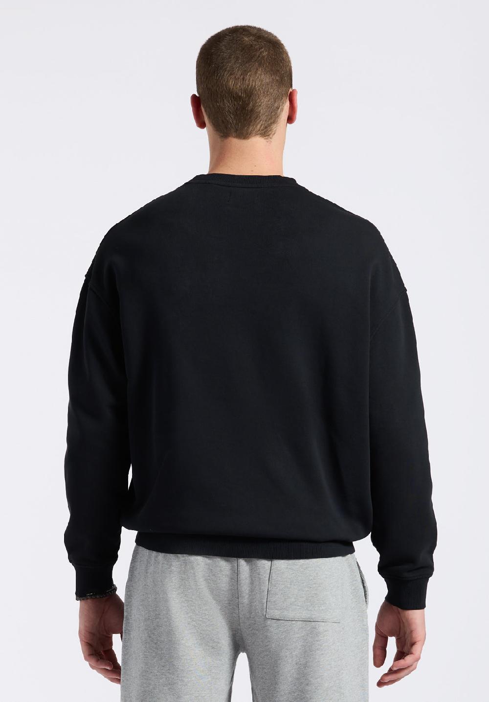 Buffalo David Bitton Sweat-shirt Col Rond Décontracté Pour Homme Famke Noir