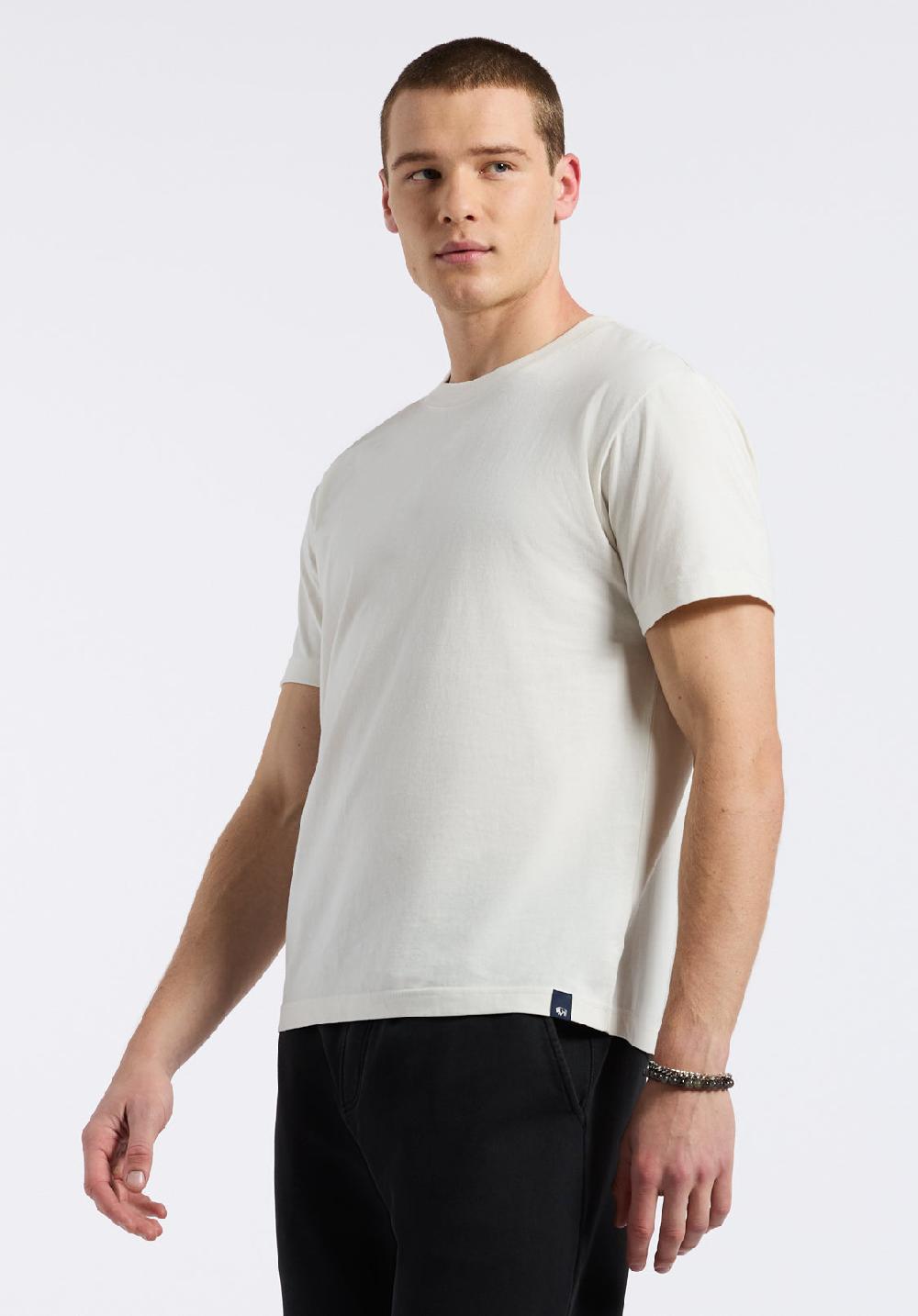 Buffalo David Bitton T-shirt Col Rond En Jersey à Manches Courtes Pour Homme Kanto Blanc