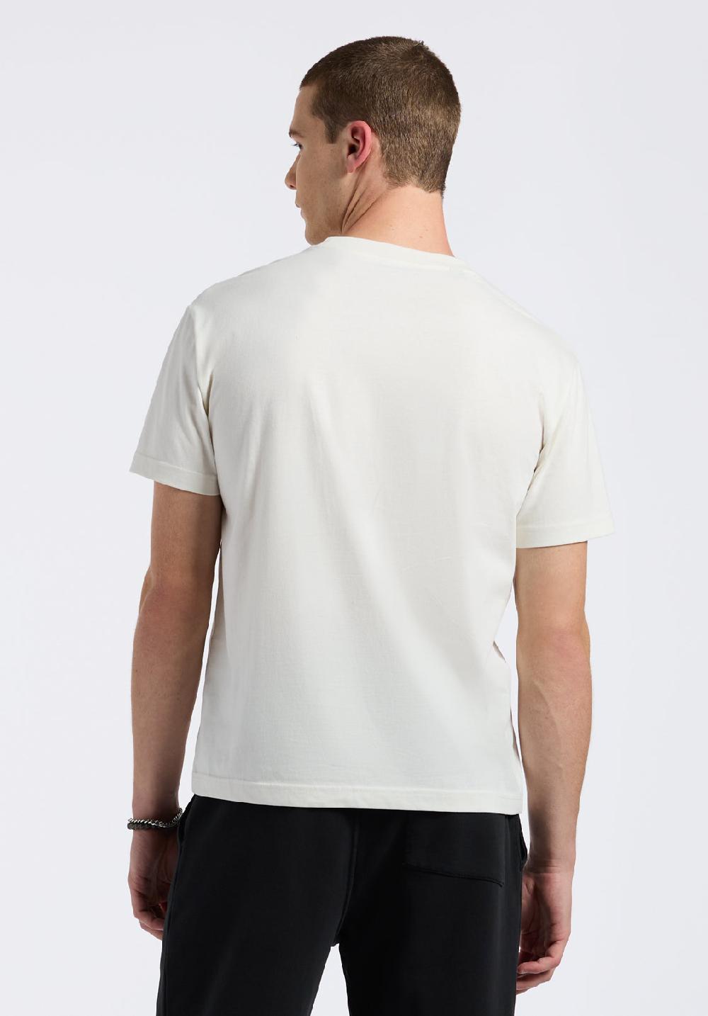 Buffalo David Bitton T-shirt Col Rond En Jersey à Manches Courtes Pour Homme Kanto Blanc