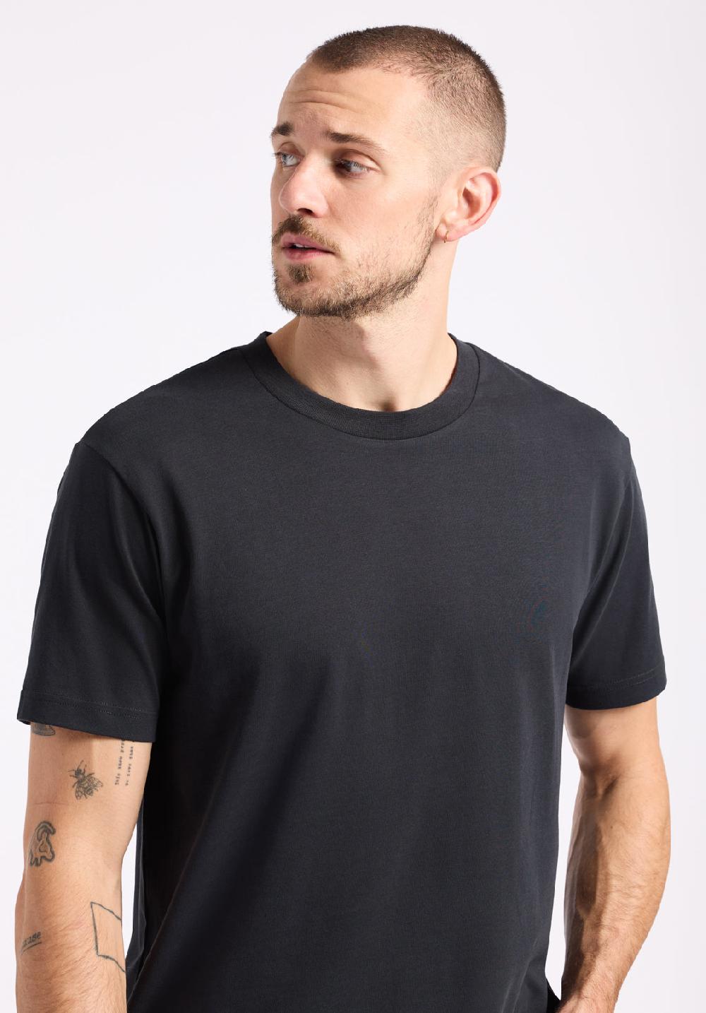 Buffalo David Bitton T-shirt Col Rond En Jersey à Manches Courtes Pour Homme Kanto Noir