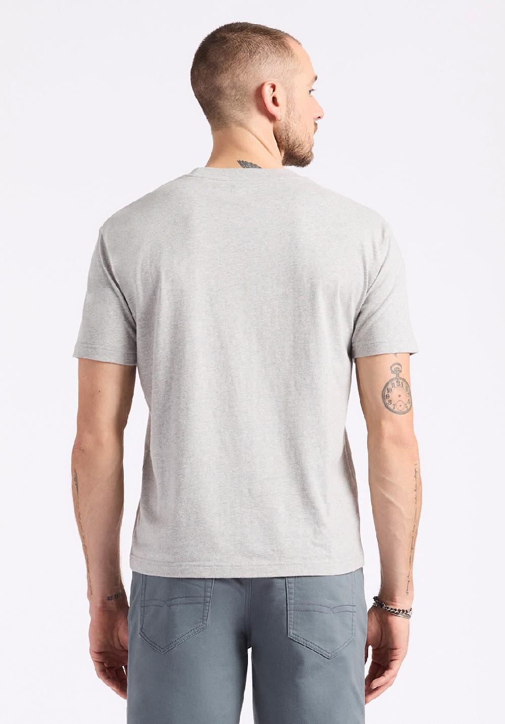 Buffalo David Bitton T-shirt Col Rond En Jersey à Manches Courtes Pour Homme Kanto Gris Chiné