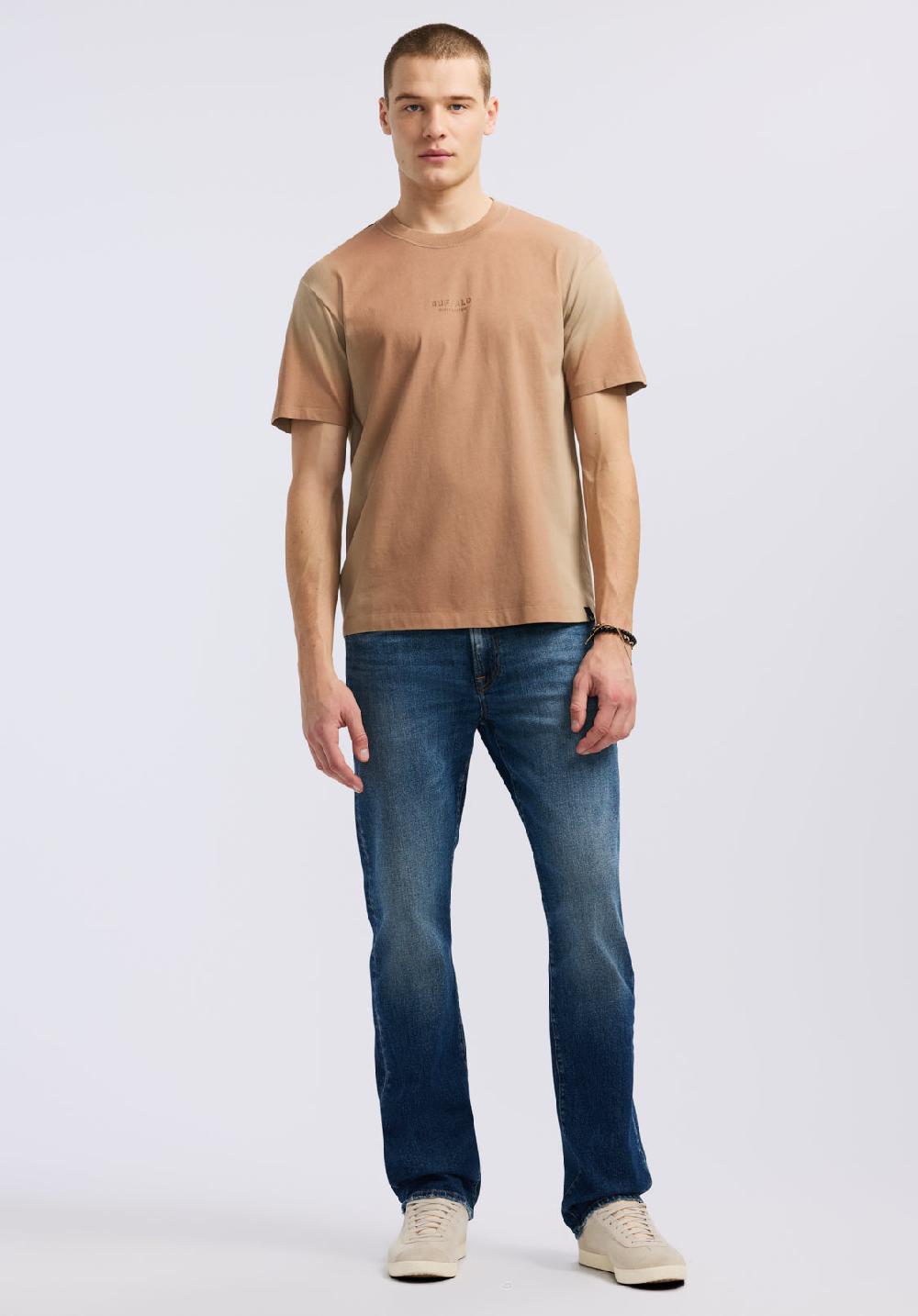 Buffalo David Bitton T-shirt En Jersey Dégradé à Manches Courtes Pour Homme Kaylin Tuffet