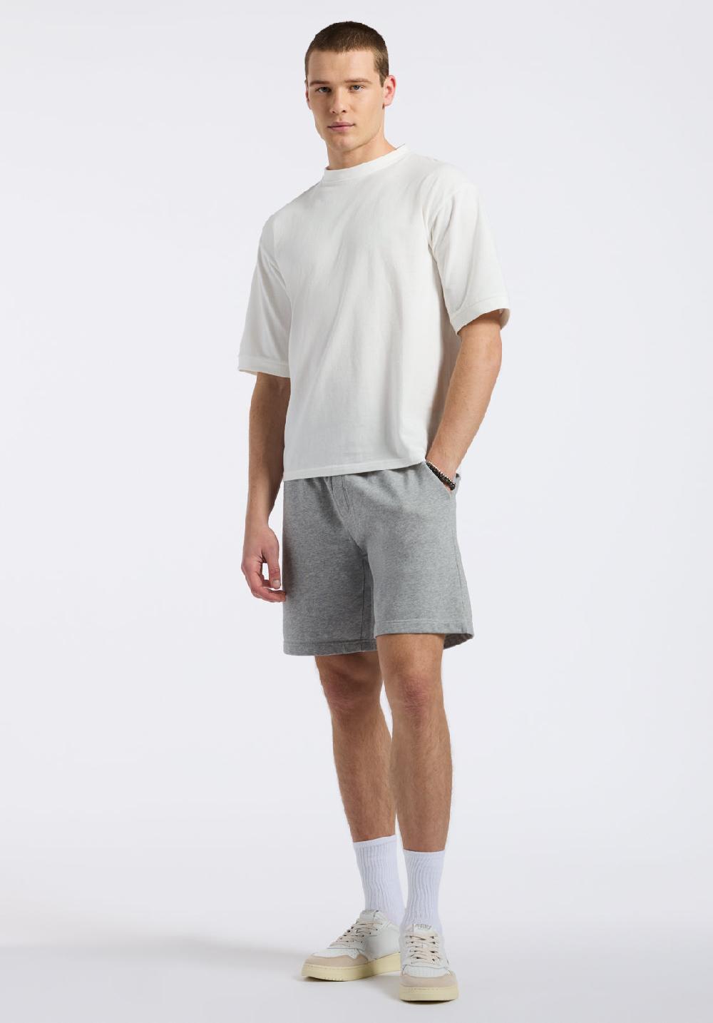 Buffalo David Bitton T-shirt En Piqué à Col Rond Coupe Décontractée Pour Homme Kinsley Blanc