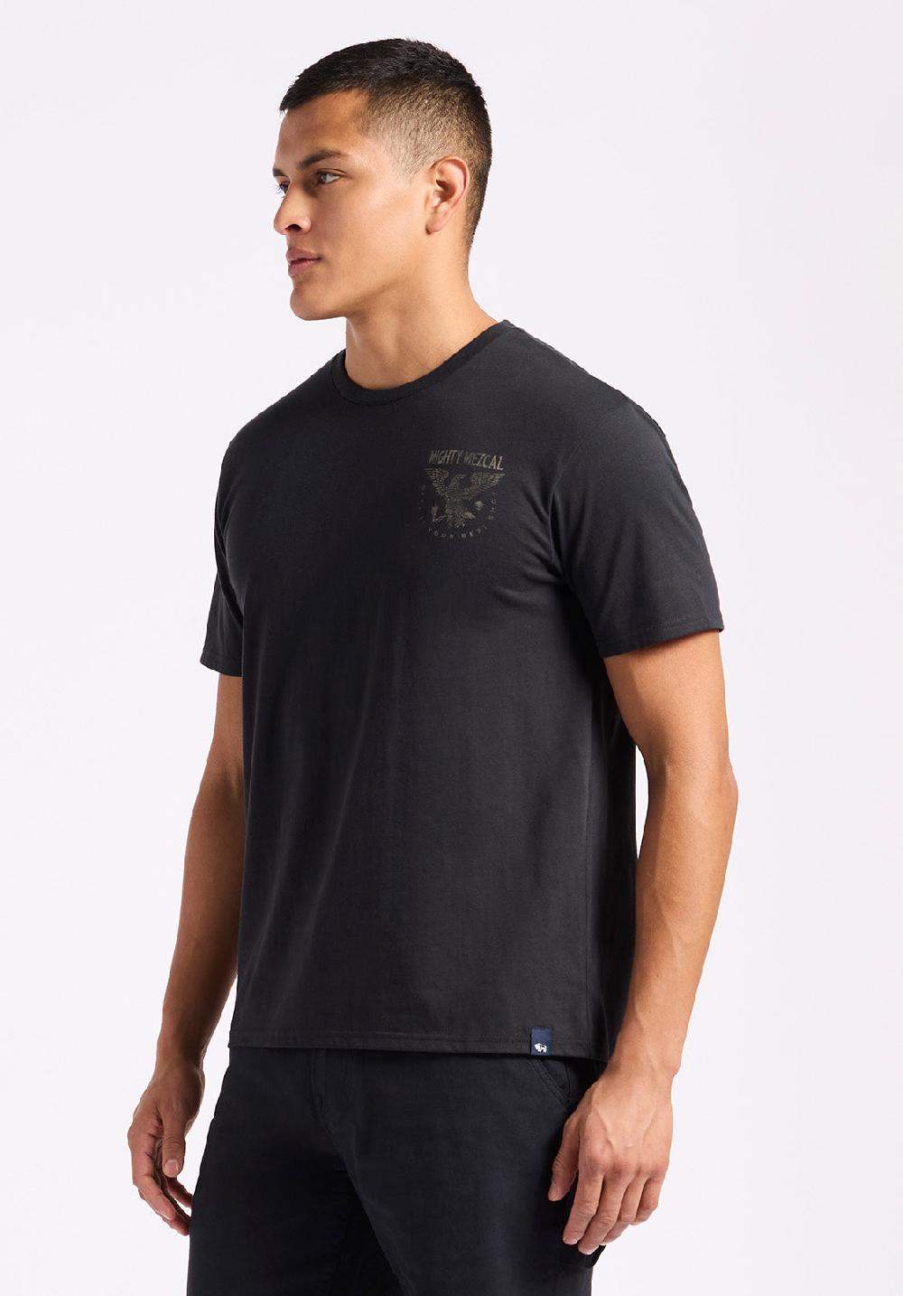 Buffalo David Bitton T-shirt Graphique Avec Imprimé Aigle Pour Homme Tonder Noir