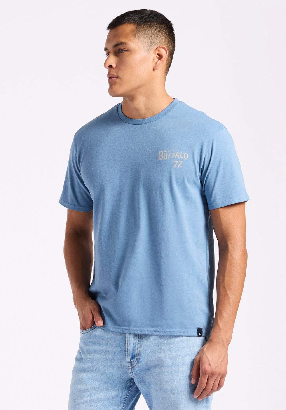Buffalo David Bitton T-shirt Graphique Avec Imprimé "Buffalo" Pour Homme Tuffalo Bleu Coronet