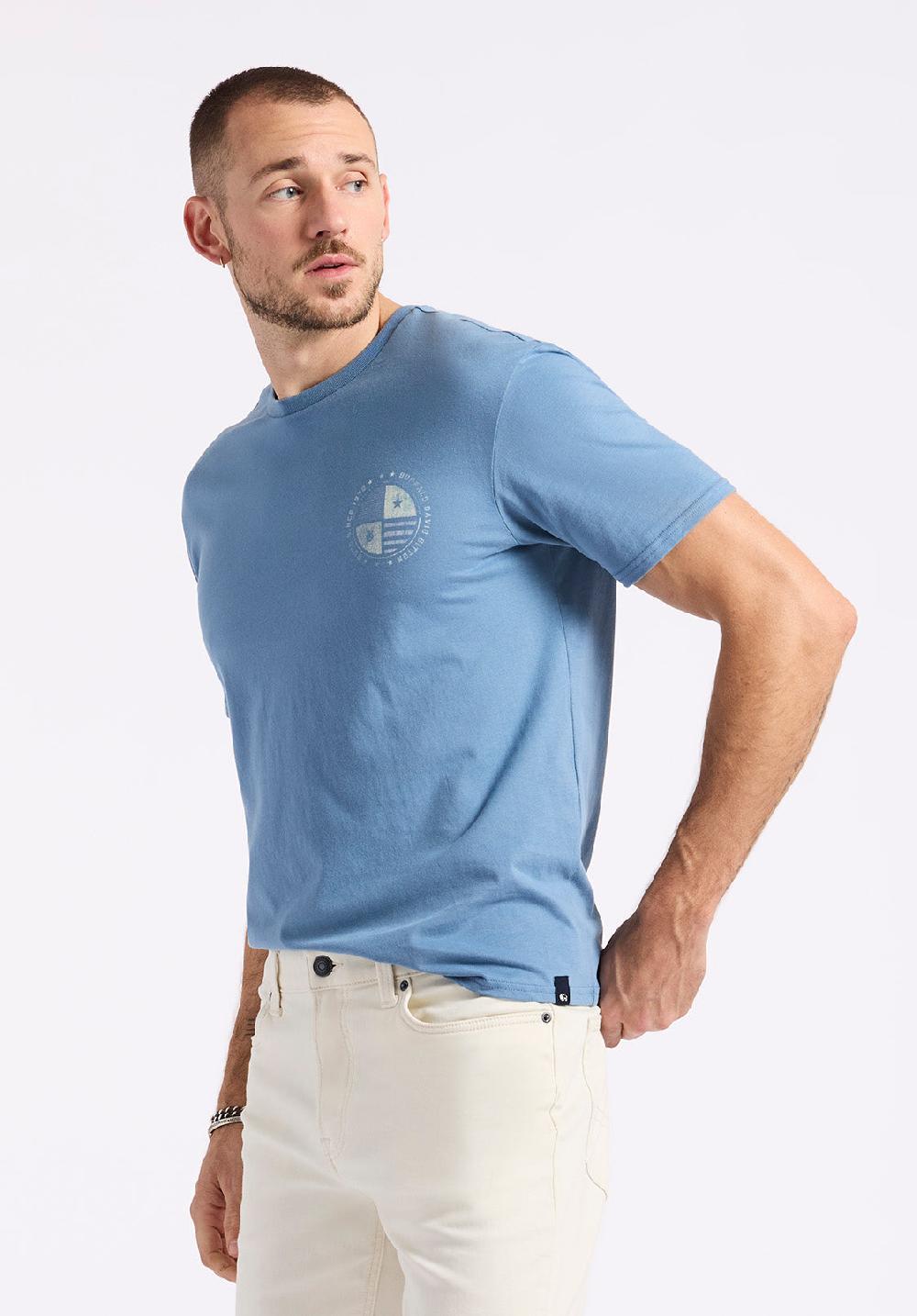 Buffalo David Bitton T-shirt Graphique Avec Imprimé Héritage Pour Homme Tollose Bleu Coronet