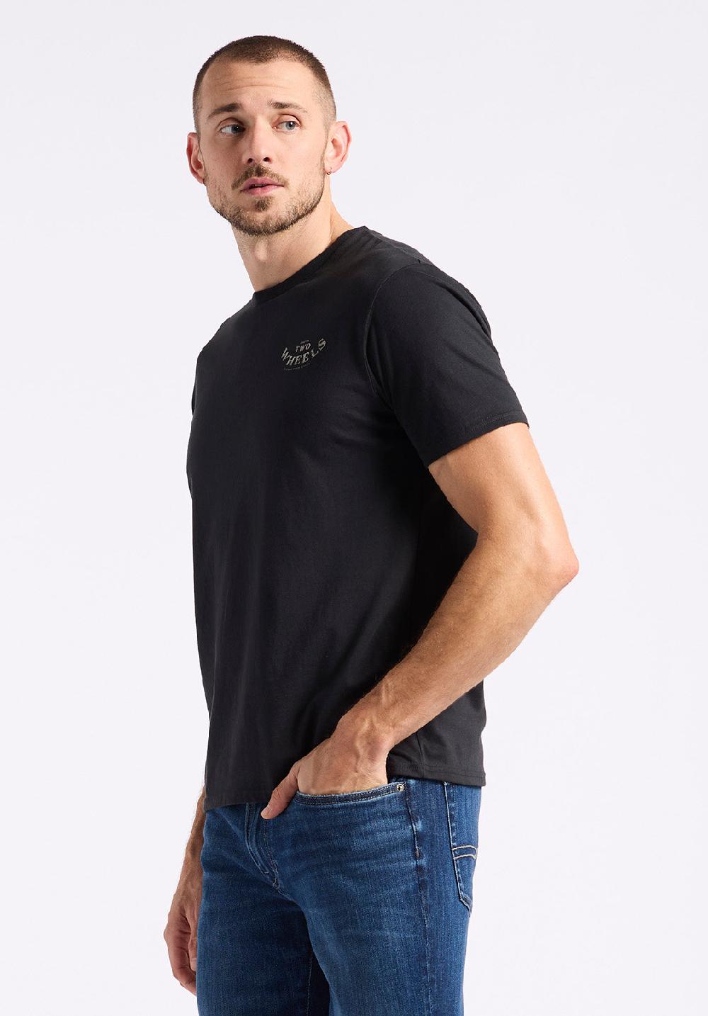 Buffalo David Bitton T-shirt Graphique Avec Imprimé Moto Pour Homme Theels Noir