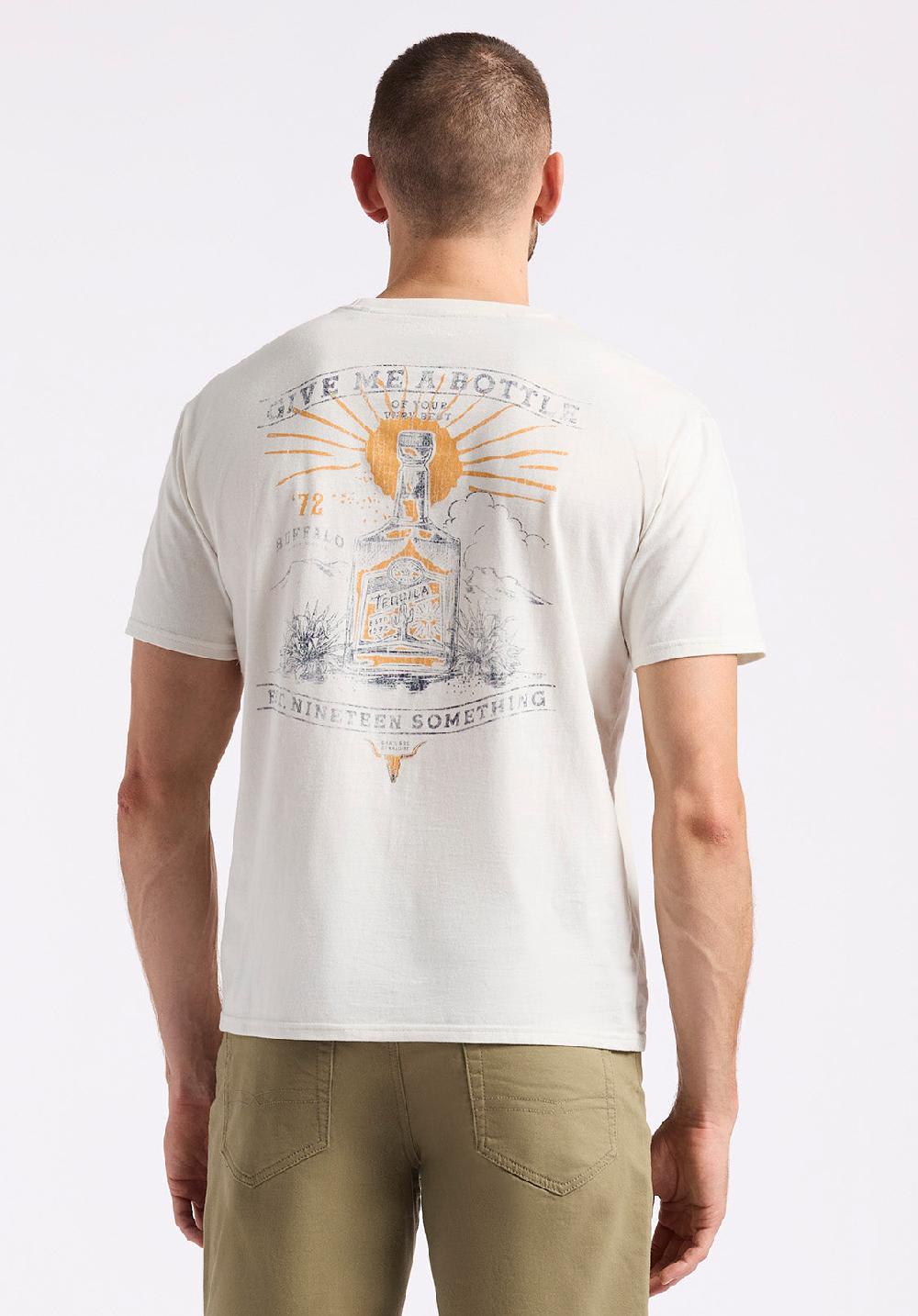 Buffalo David Bitton T-shirt Graphique Avec Imprimé Tequila Pour Homme Tinglev Blanc