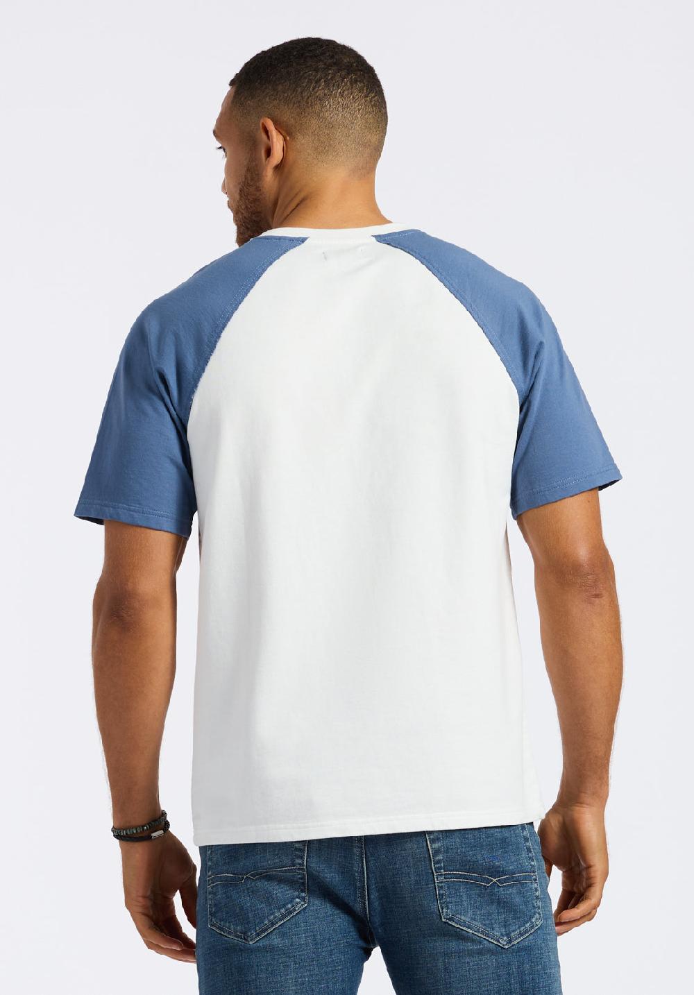 Buffalo David Bitton T-shirt Raglan En Molleton Français Pour Homme Killabee à Manches Contrastées Blanc