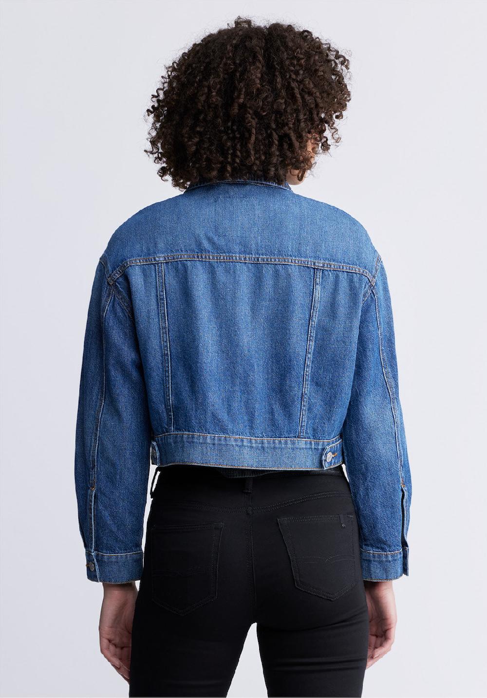 Buffalo David Bitton Teagan Women's Boxy Denim Jacket In Authentic Blue