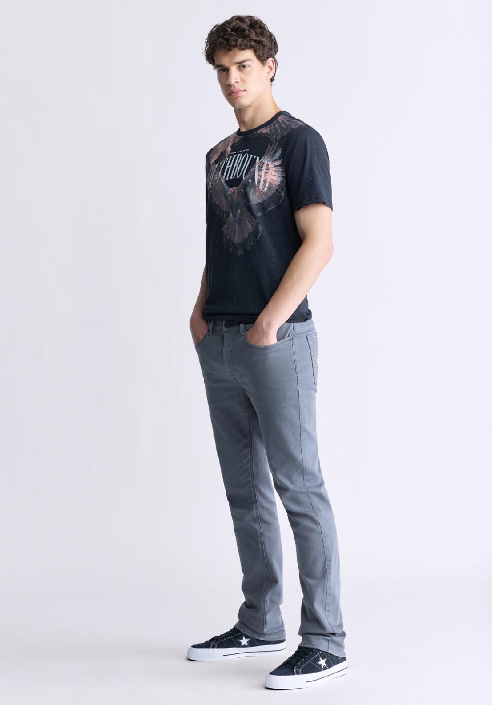 Buffalo David Bitton Tizro Men's Short-Sleeve Graphic T-Shirt Black