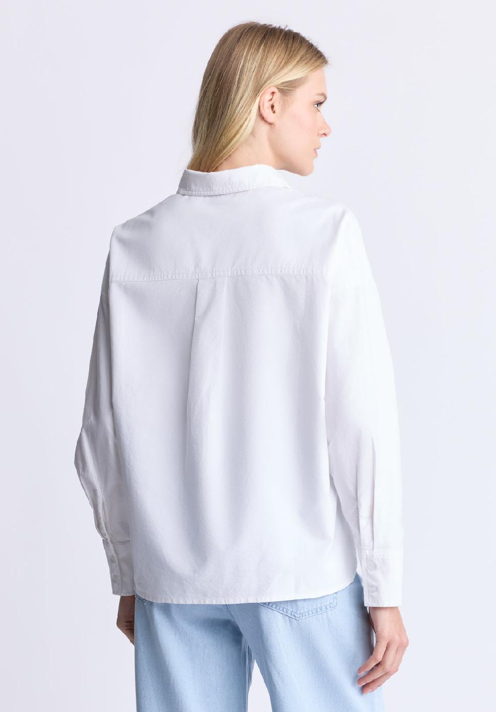 Buffalo David Bitton Twyla Women's Boxy Button-Up Shirt White