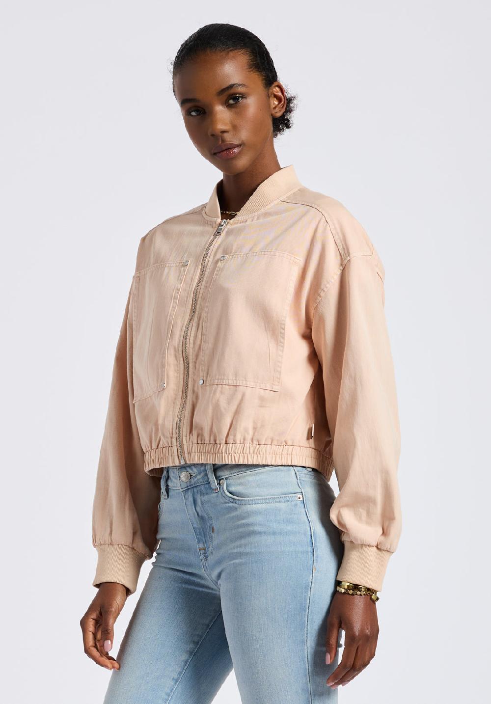Buffalo David Bitton Veste Courte Zippée Pour Femme Pyper Rose Poudré