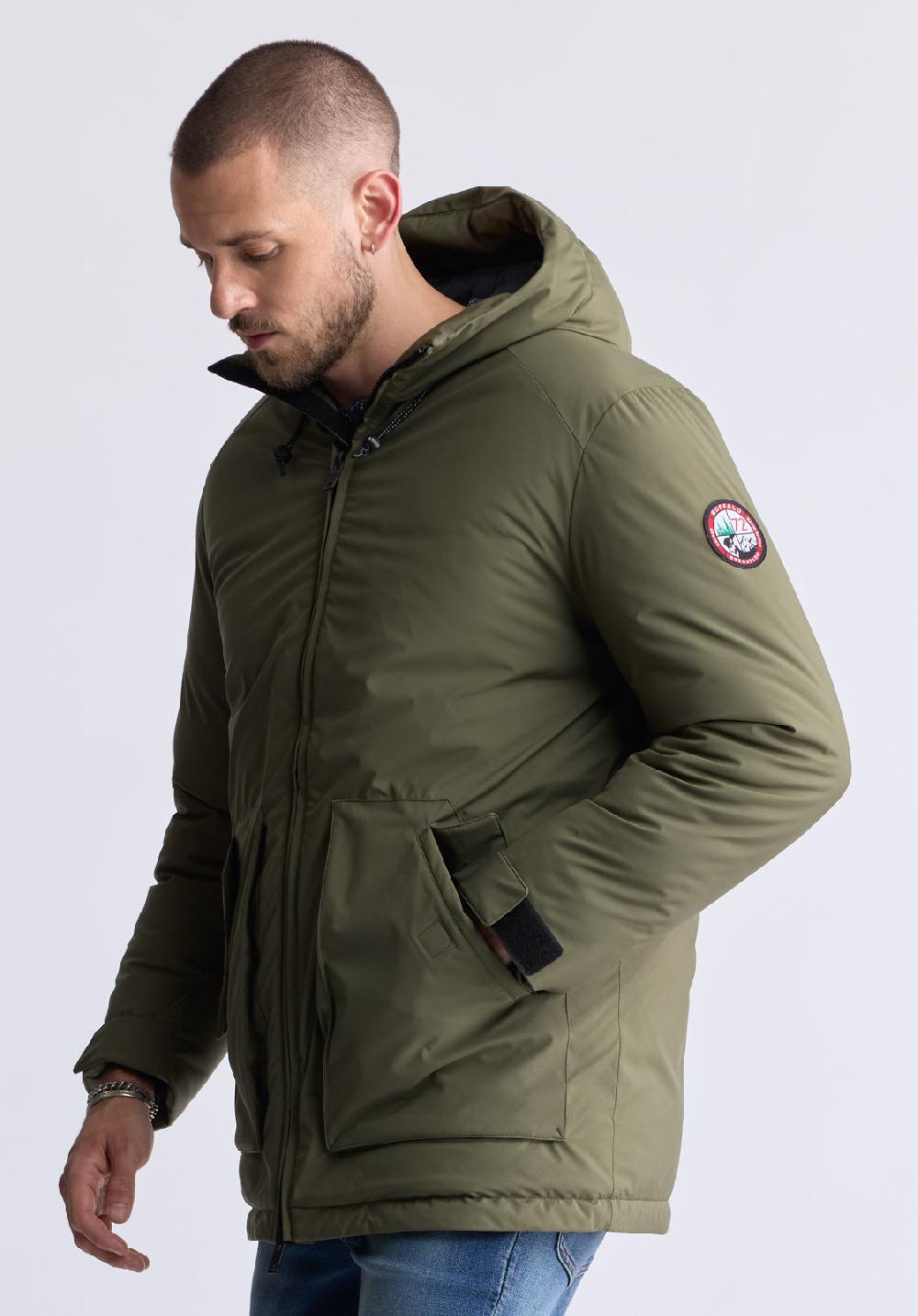 Buffalo David Bitton Veste Longue Zippée Bidirectionnelle Avec Grandes Poches Gavin Pour Ho