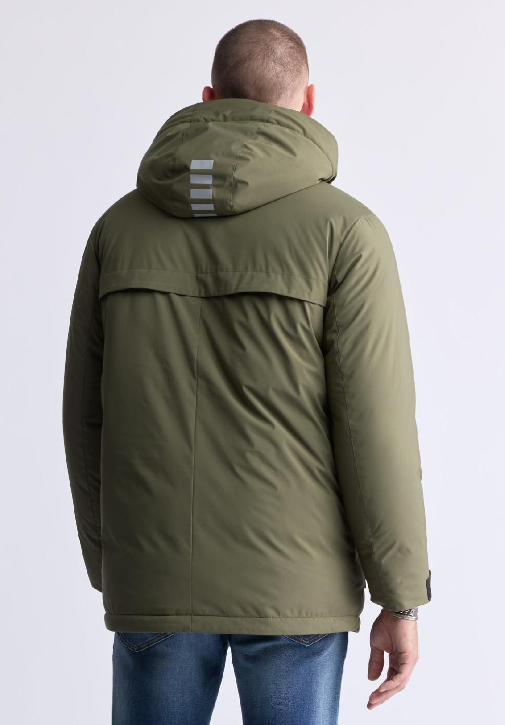 Buffalo David Bitton Veste Longue Zippée Bidirectionnelle Avec Grandes Poches Gavin Pour Ho