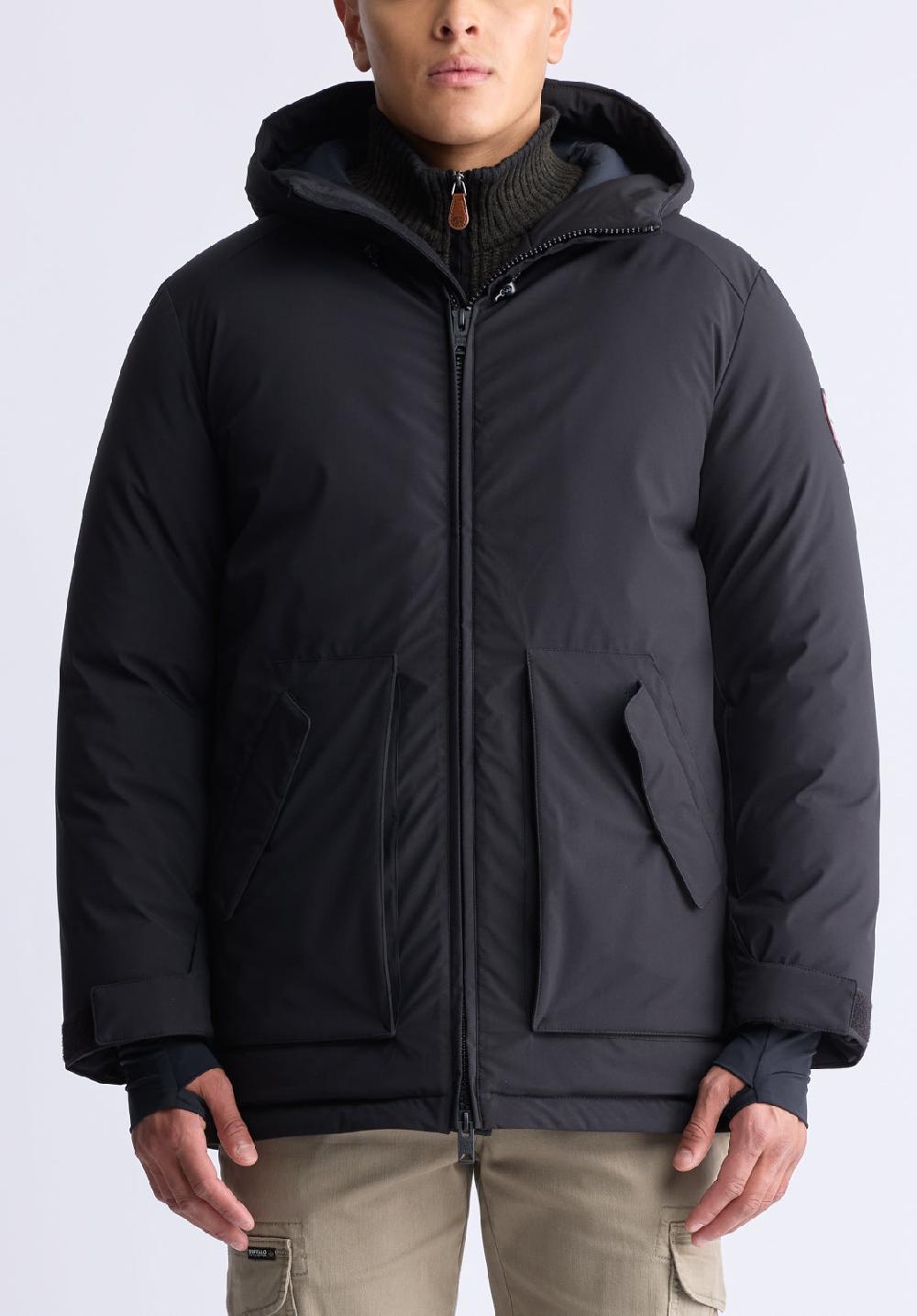 Buffalo David Bitton Veste Longue Zippée Bidirectionnelle Avec Grandes Poches Gavin Pour Ho