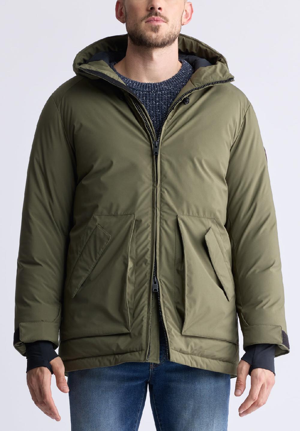 Buffalo David Bitton Veste Longue Zippée Bidirectionnelle Avec Grandes Poches Gavin Pour Ho