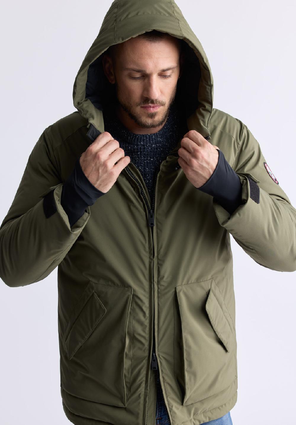 Buffalo David Bitton Veste Longue Zippée Bidirectionnelle Avec Grandes Poches Gavin Pour Ho
