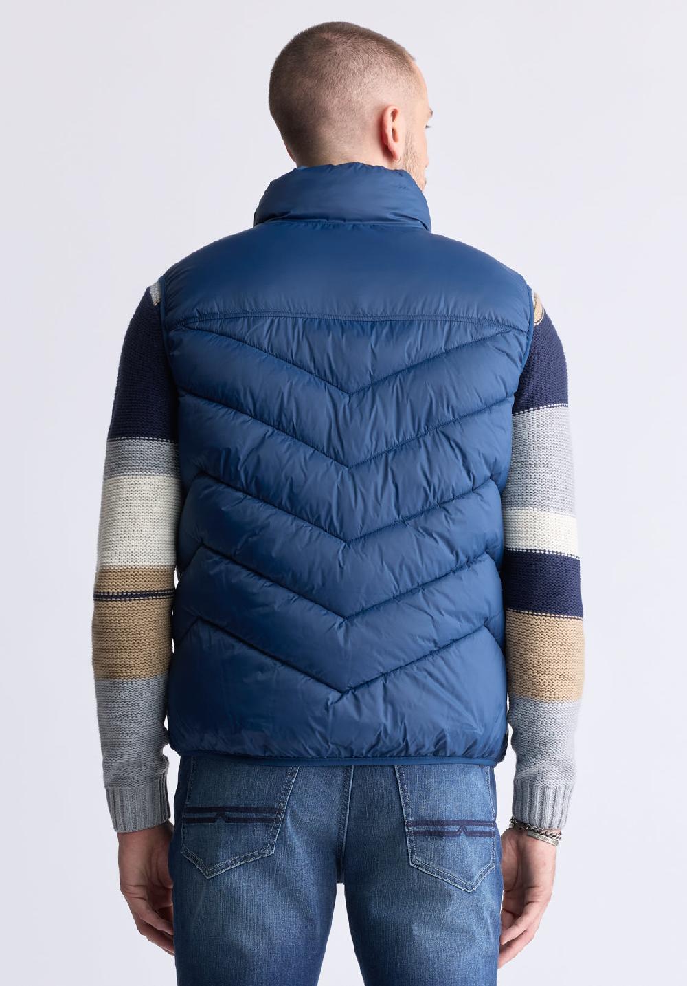 Buffalo David Bitton Veste Matelassée Bleu Marin Davies Pour Hommes - OBMEF007