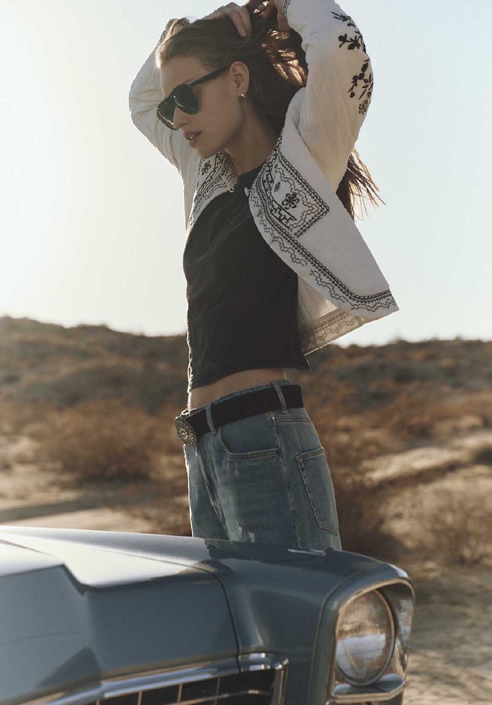 Buffalo David Bitton Veste Matelassée Brodée à Boutons Ashleigh Pour Femme Blanc