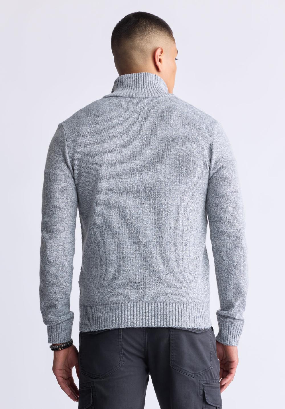 Buffalo David Bitton Watcher Dark Heather Grey Men's Sweater