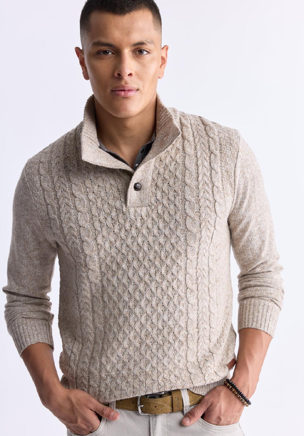 Buffalo David Bitton Watcher Jute Mix Men's Sweater