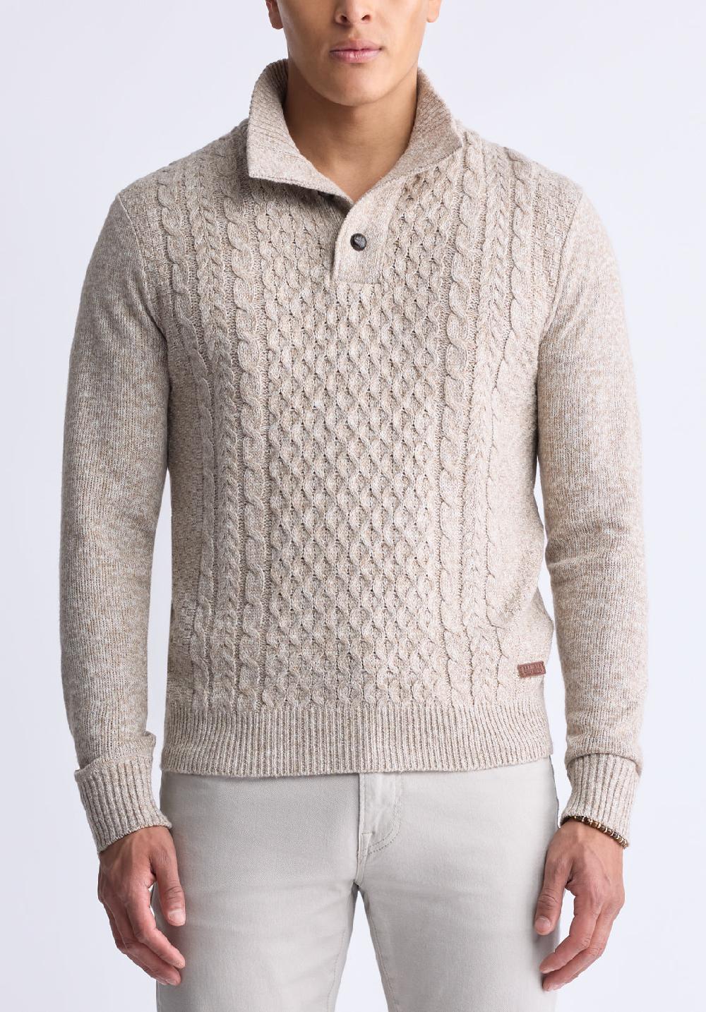 buffalo david bitton Watcher Jute Mix Men's Sweater