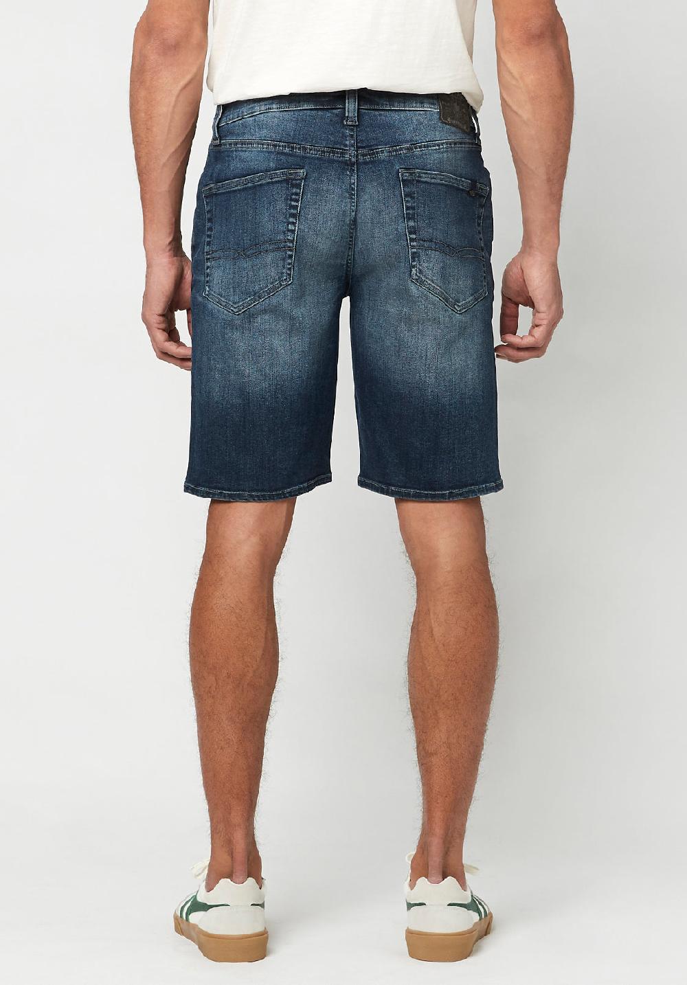 Buffalo David Bitton Worn Indigo RELAXED STRAIGHT DEAN Shorts