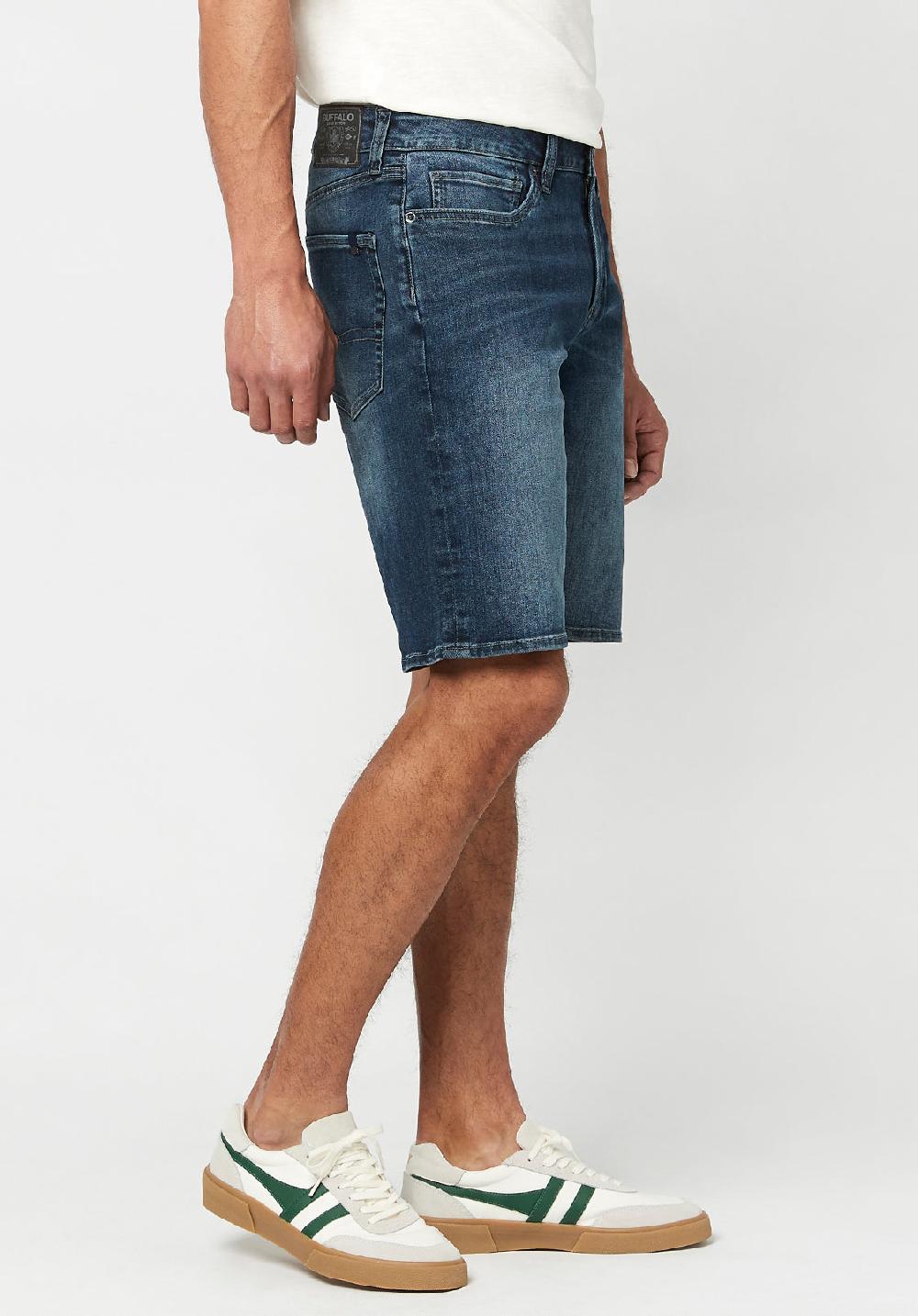 Buffalo David Bitton Worn Indigo RELAXED STRAIGHT DEAN Shorts