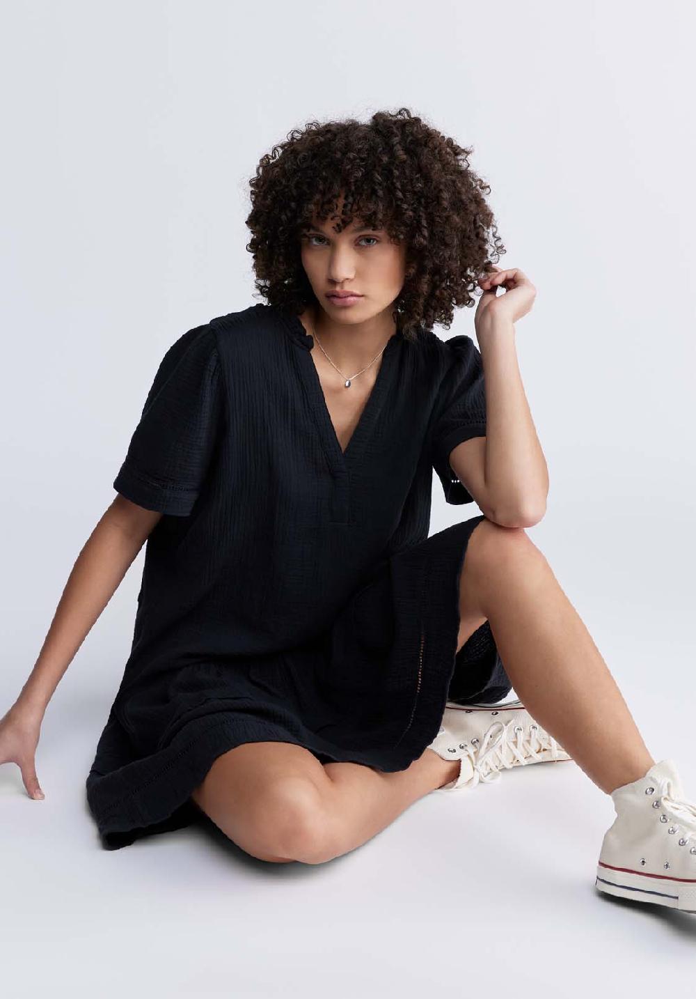 Buffalo David Bitton Zinnia Women's Ruffled Dress In Black