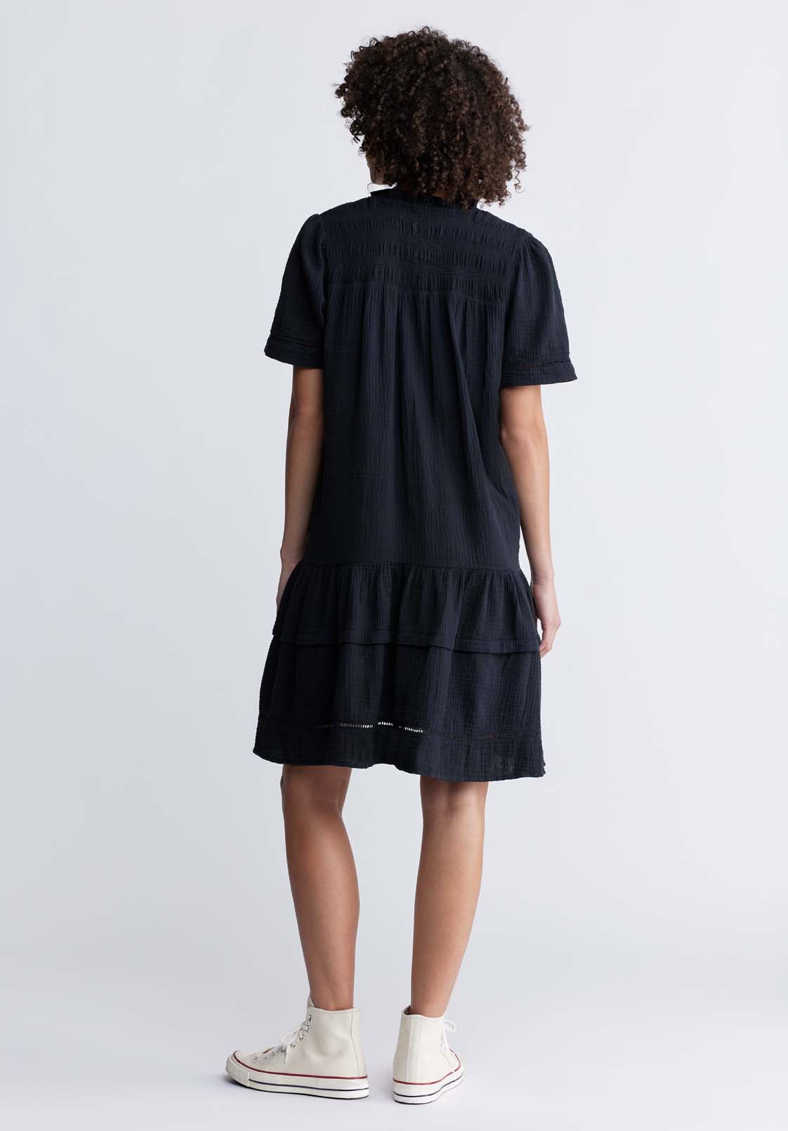 Buffalo David Bitton Zinnia Women's Ruffled Dress In Black