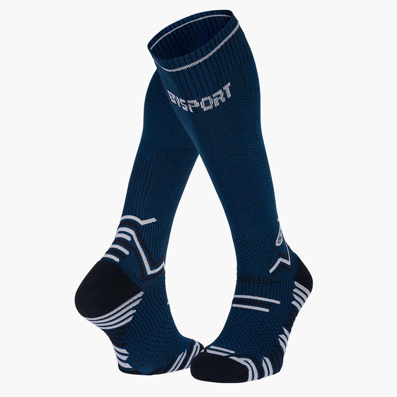 bv sport Chaussettes Trail compression bleu/noir