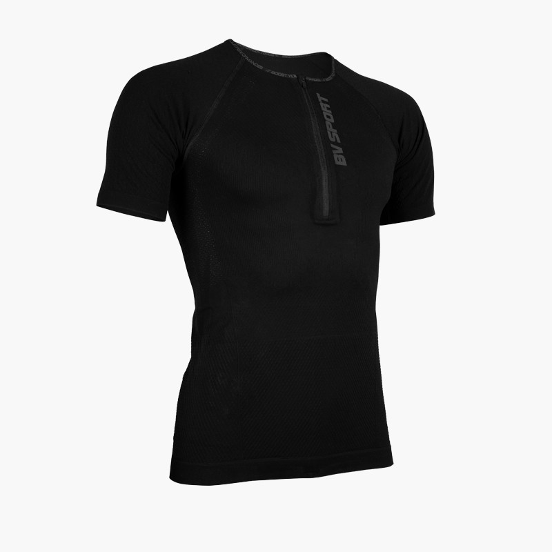 Bv Sport T-shirt Demi-zip RTECH EVO2 Noir
