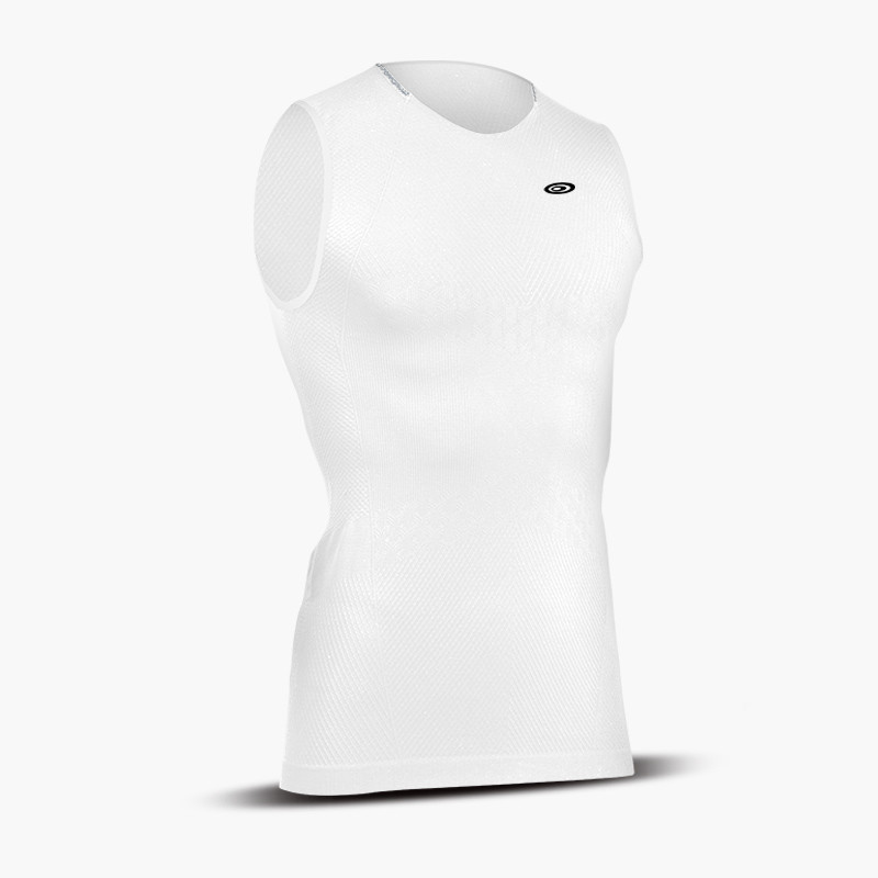 Bv Sport T-shirt Sans Manches RTECH EVO2 Blanc