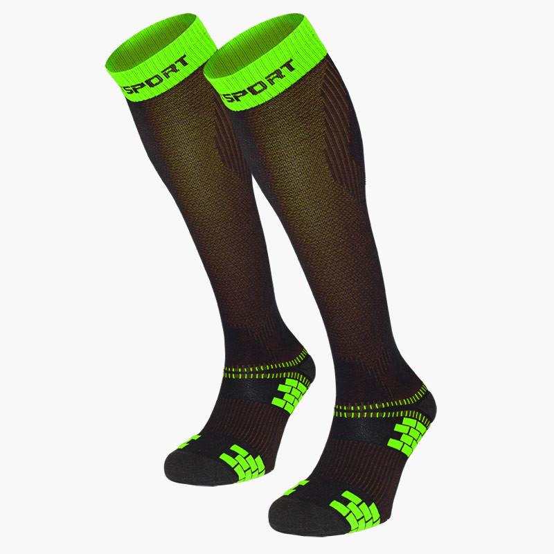 bv sport Chaussettes de compression XLR EVO noir/vert