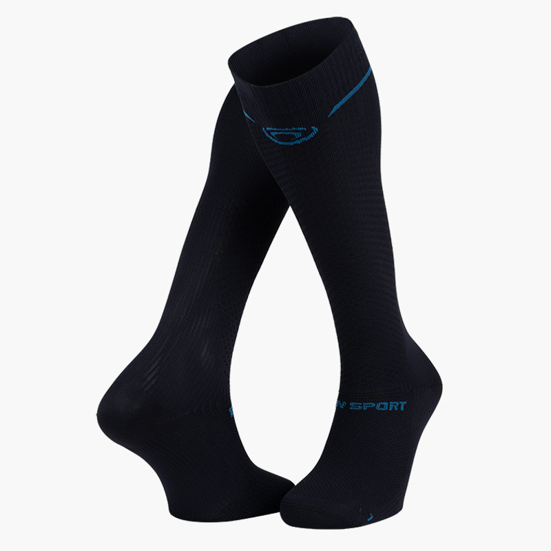 bv sport Chaussettes Light Run compression Noir/gris