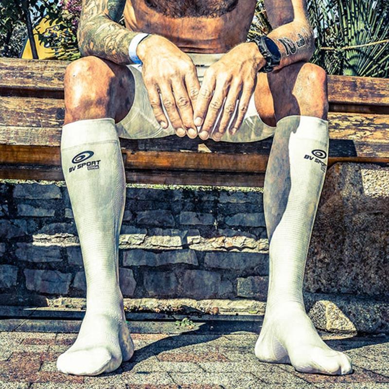 Bv Sport Chaussettes Récupération Blanches PRORECUP ELITE EVO
