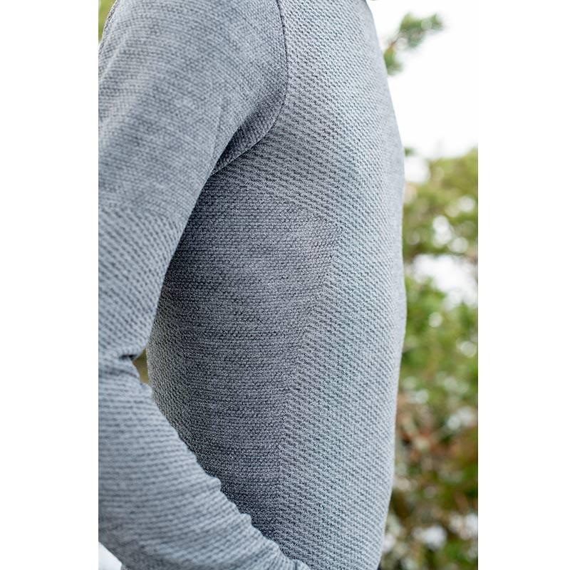 Bv Sport T-shirt Manches Longues RTECH MERINOS Gris