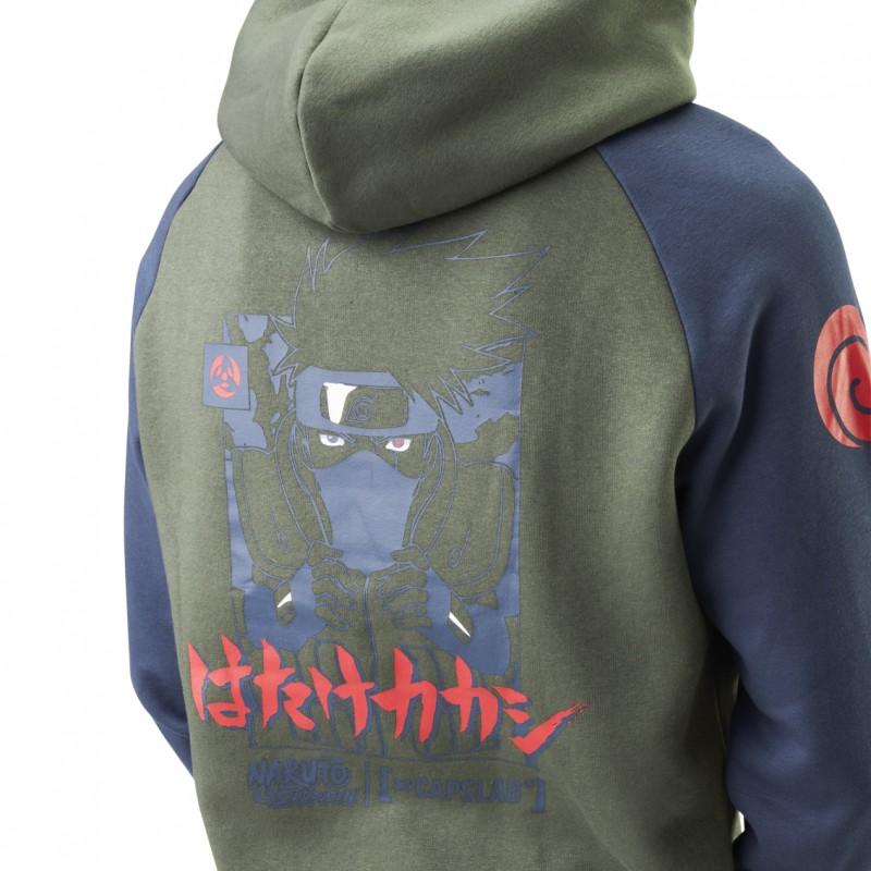 capslab Sweat NARUTO SHIPPUDEN Vert - Kakashi