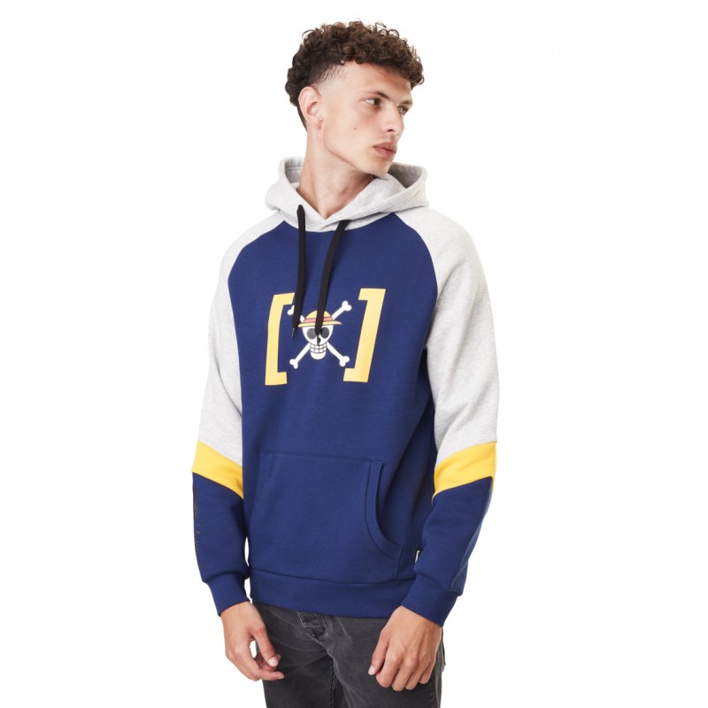 Capslab Sweat ONE PIECE Bleu - Jolly Roger