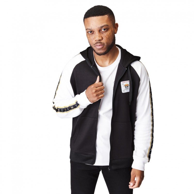 Capslab Sweat One Piece Luffy Homme Gris Capslab
